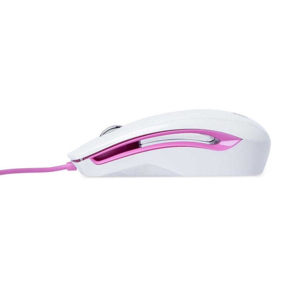 2B MO16W Wired Mouse 1200Dpi - White - Kimo Store
