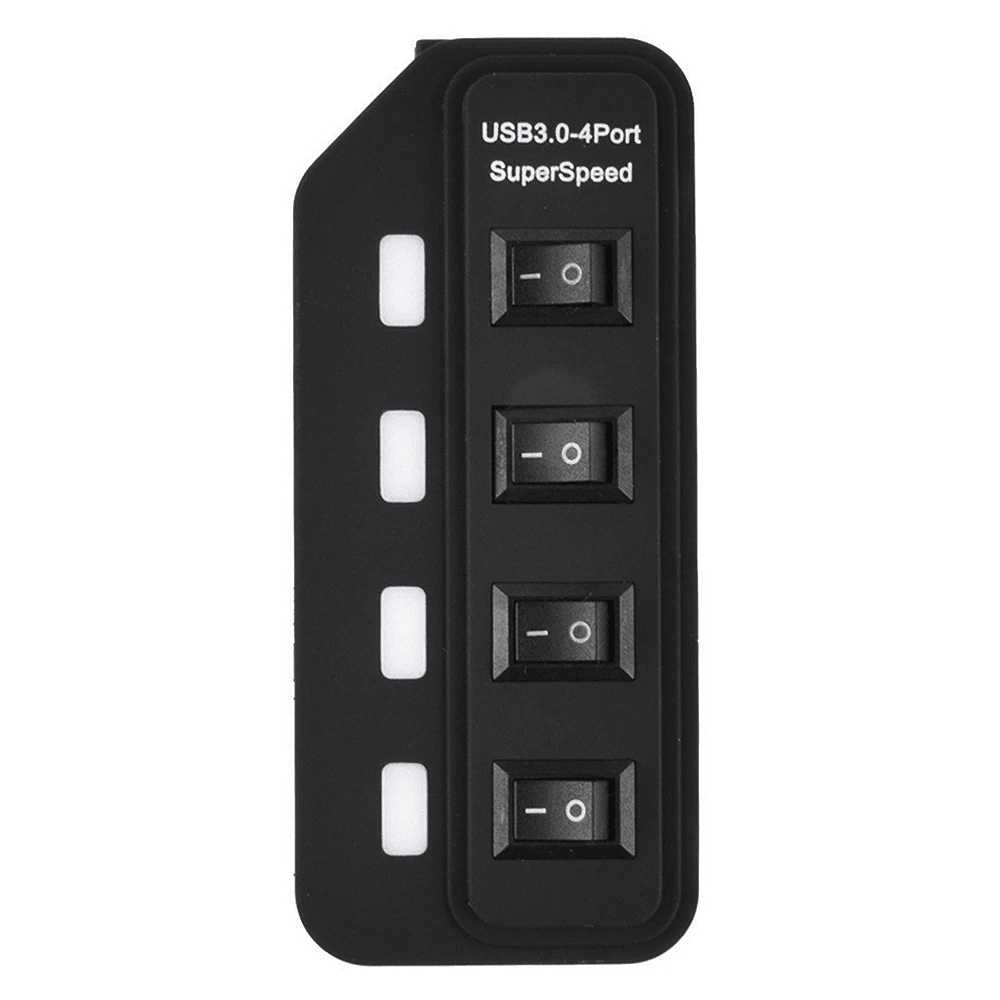 2B US318 USB 3.0 HUB 4 Ports + 4 Switches - Kimo Store