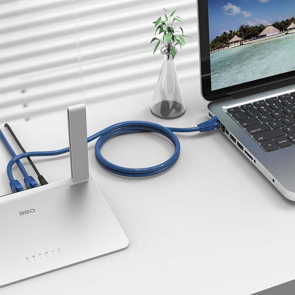 باتش كورد 333 3متر Cat5e UTP - أزرق