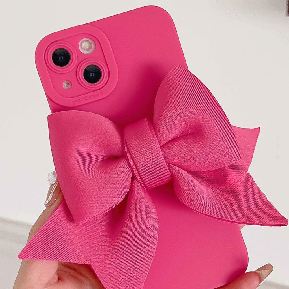 3D Bowknot Decor Phone Cover iPhone