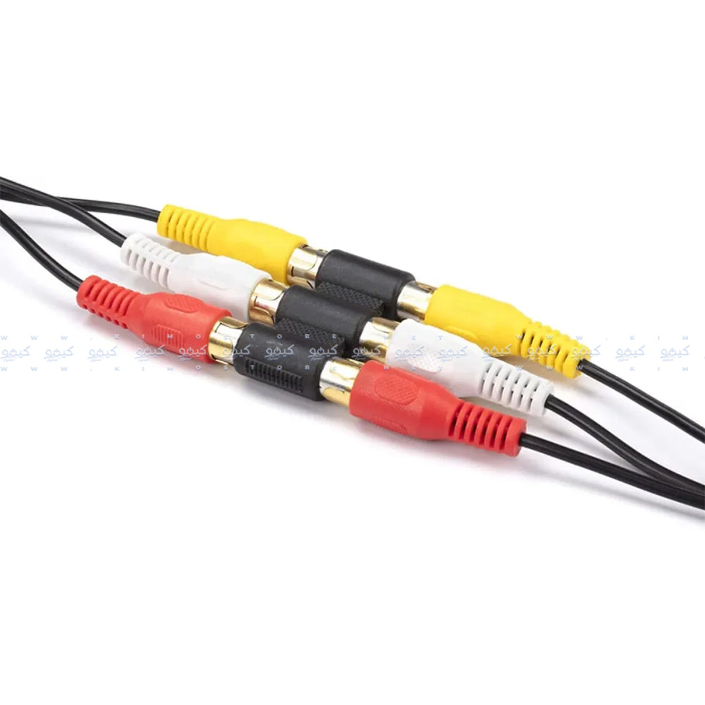 3x RCA Female To 3x RCA Female Audio Connector