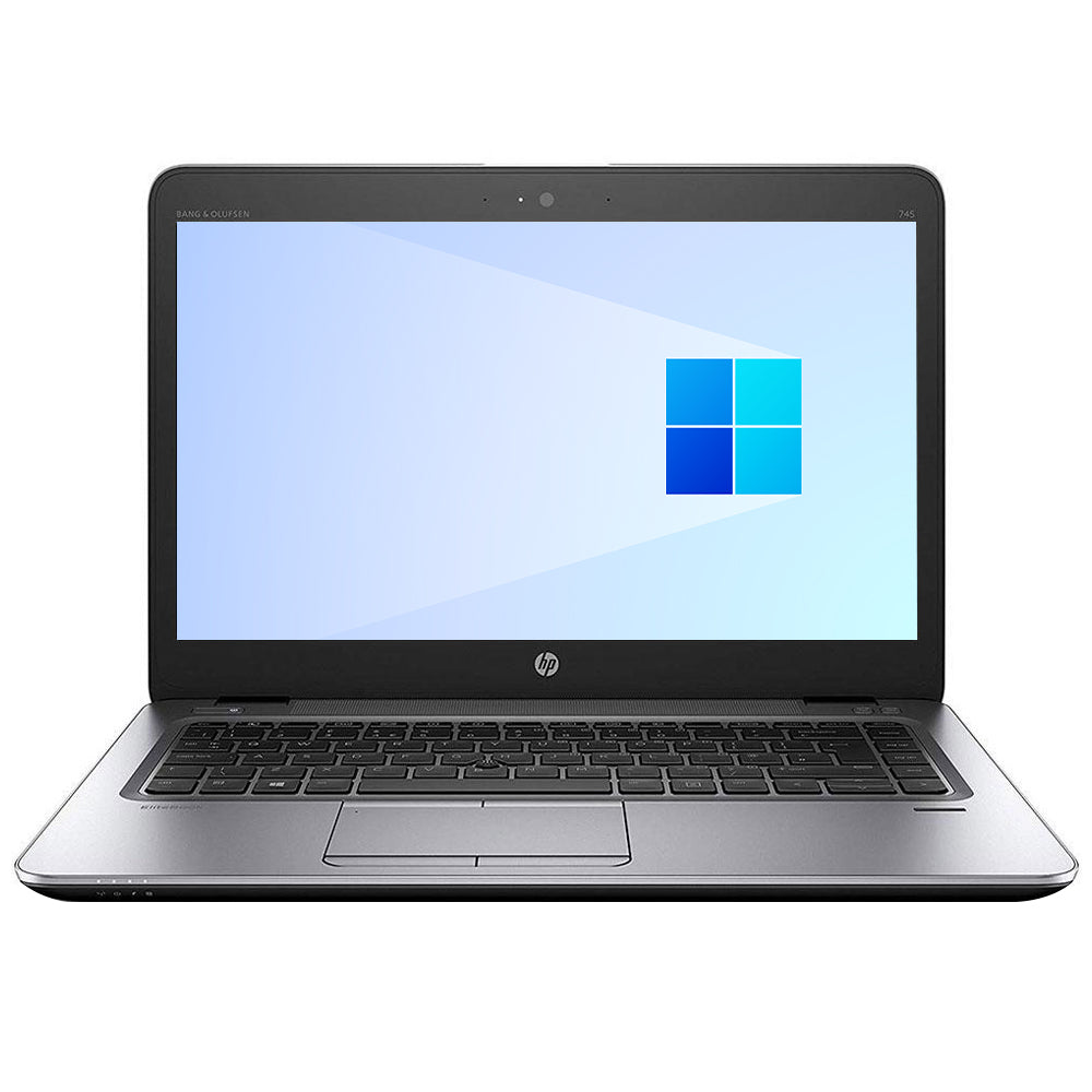 HP EliteBook 745 G4 Laptop (AMD Pro A12-9800B - 8GB DDR4 - M.2 256GB - AMD Radeon R7 1GB - 14.0 Inch HD - Cam) Original Used