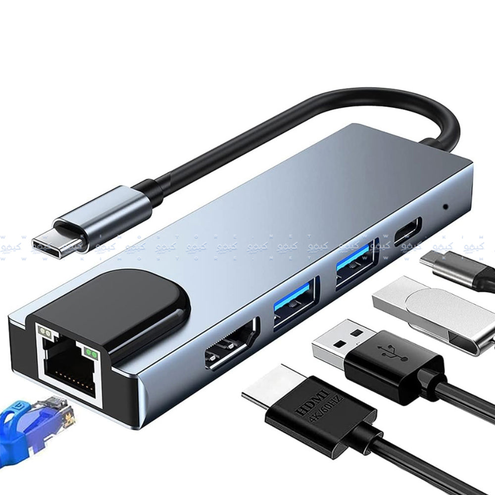 5in1 Type-C 4K HUB Converter