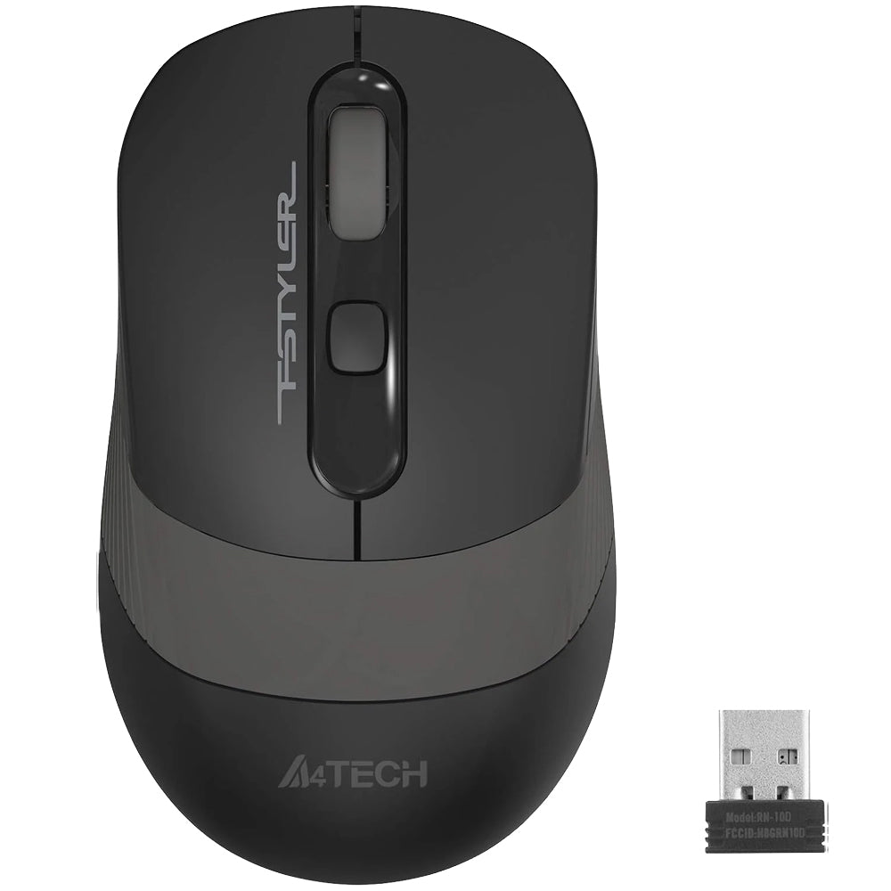 A4Tech FG10CS Air2 Dual Mode Rechargeable Wireless Mouse 2000Dpi - Stone Grey