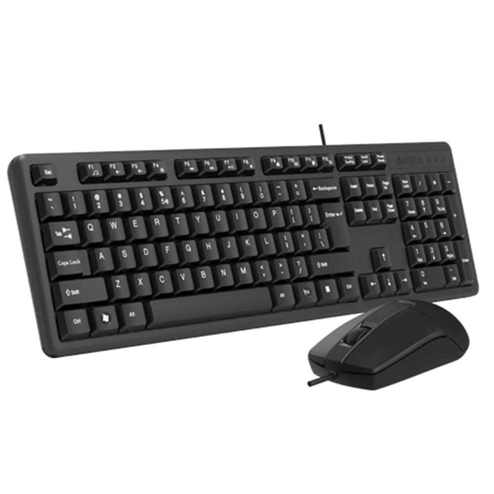 A4Tech KK-3330 Wired Keyboard + Mouse Combo English & Arabic