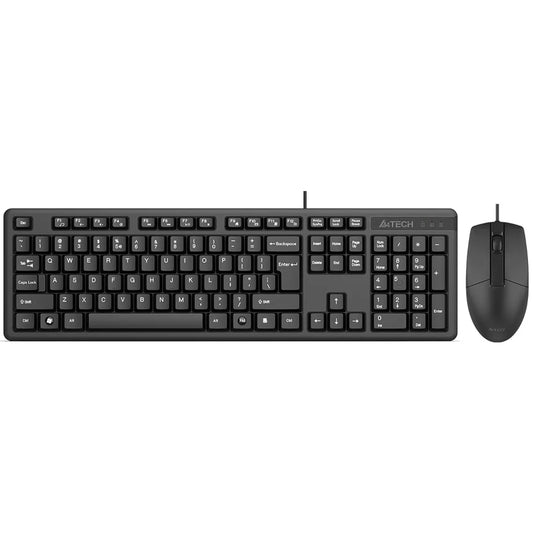 A4Tech KR-3330s Wired Keyboard + Mouse Combo English & Arabic