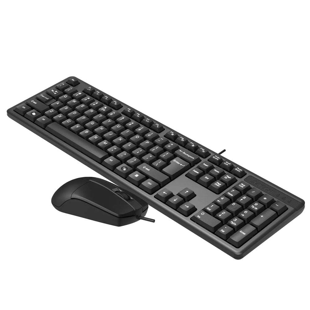 A4Tech KR-3330s Wired Keyboard + Mouse Combo English & Arabic