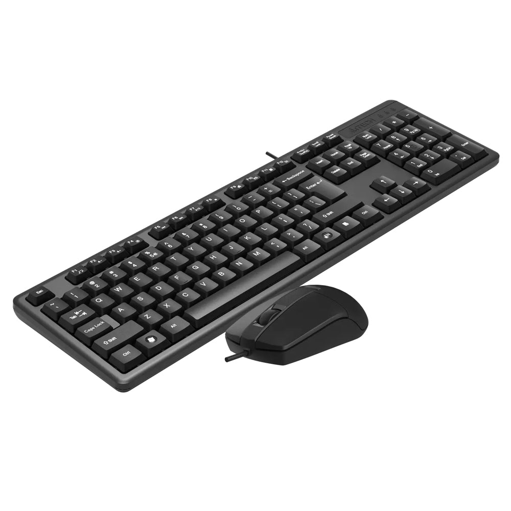 A4Tech KR-3330s Wired Keyboard + Mouse Combo English & Arabic