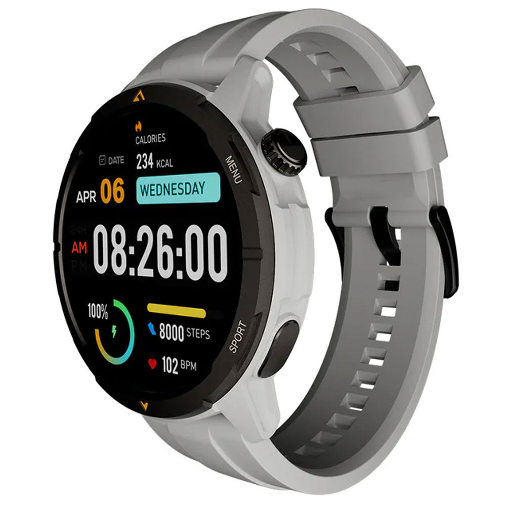 AGM Mobile Watch AGM Watch Legion Smart Watch Gray Case With Gray Silicone Strap