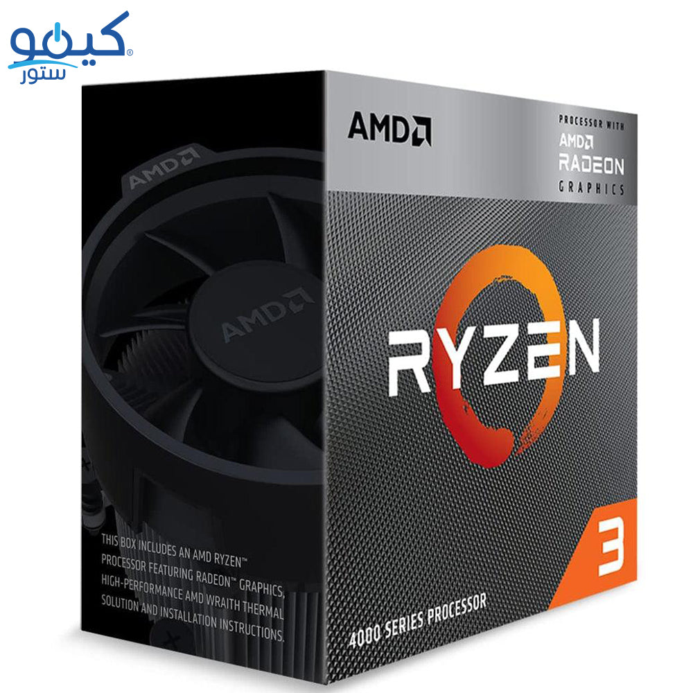 بروسيسور اي ام دي رايزن 3 4300G (3.8جيجاهرتز/6 ميجابايت كاش) 4 نواة AM4