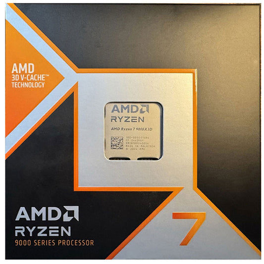 بروسيسور اي ام دي رايزن 7 9800X3D (5.2 جيجاهرتز/104ميجابايت كاش) 8 نواة AM5