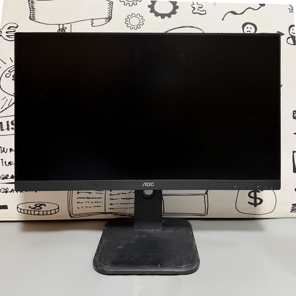 شاشة ايه او سى 24P1W1 مسطحة 24 بوصة IPS LED FHD HDMI بدون إطار استعمال خارج