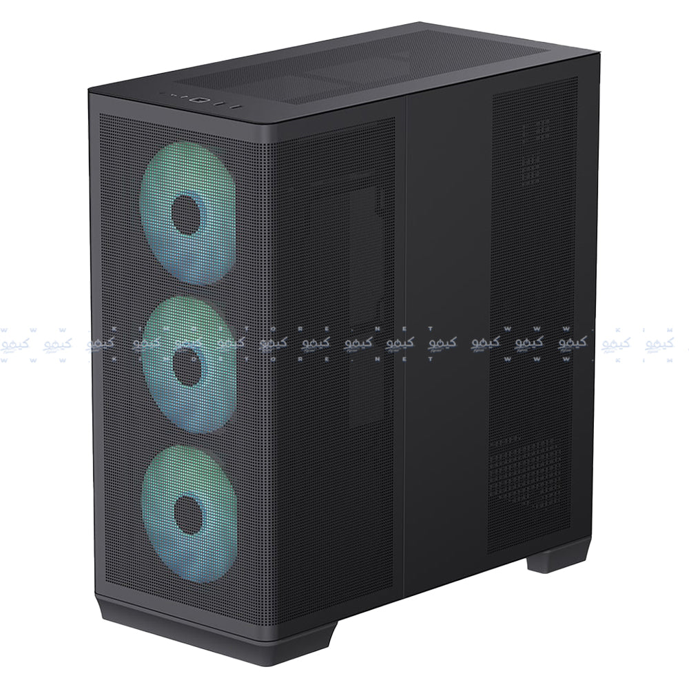 APNX C1-R-BK-V1 ARGB Gaming Mid Tower Case - Black