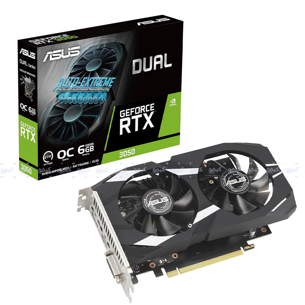 كارت شاشة اسوس Dual GeForce RTX 3050 OC 6GB GDDR6