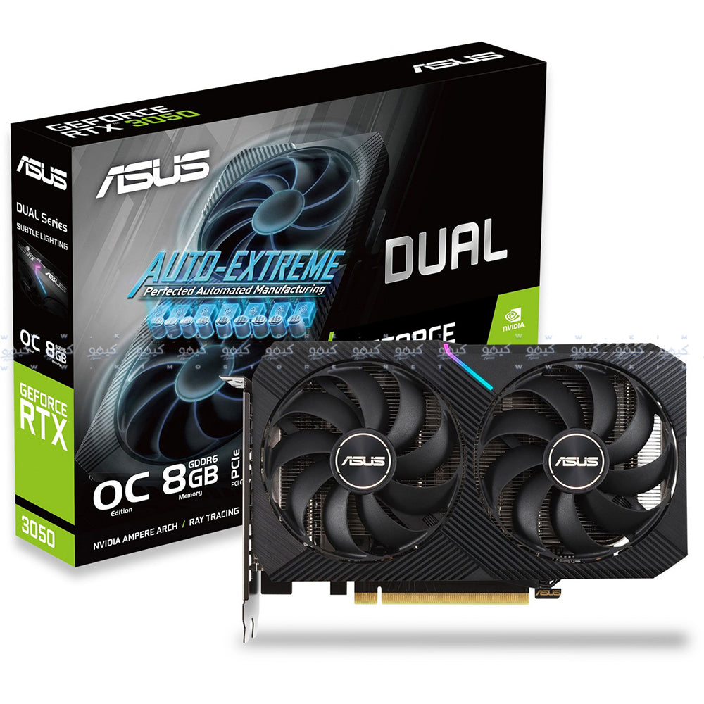 ASUS Dual GeForce RTX 3050 V2 OC 8GB GDDR6 Graphics Card