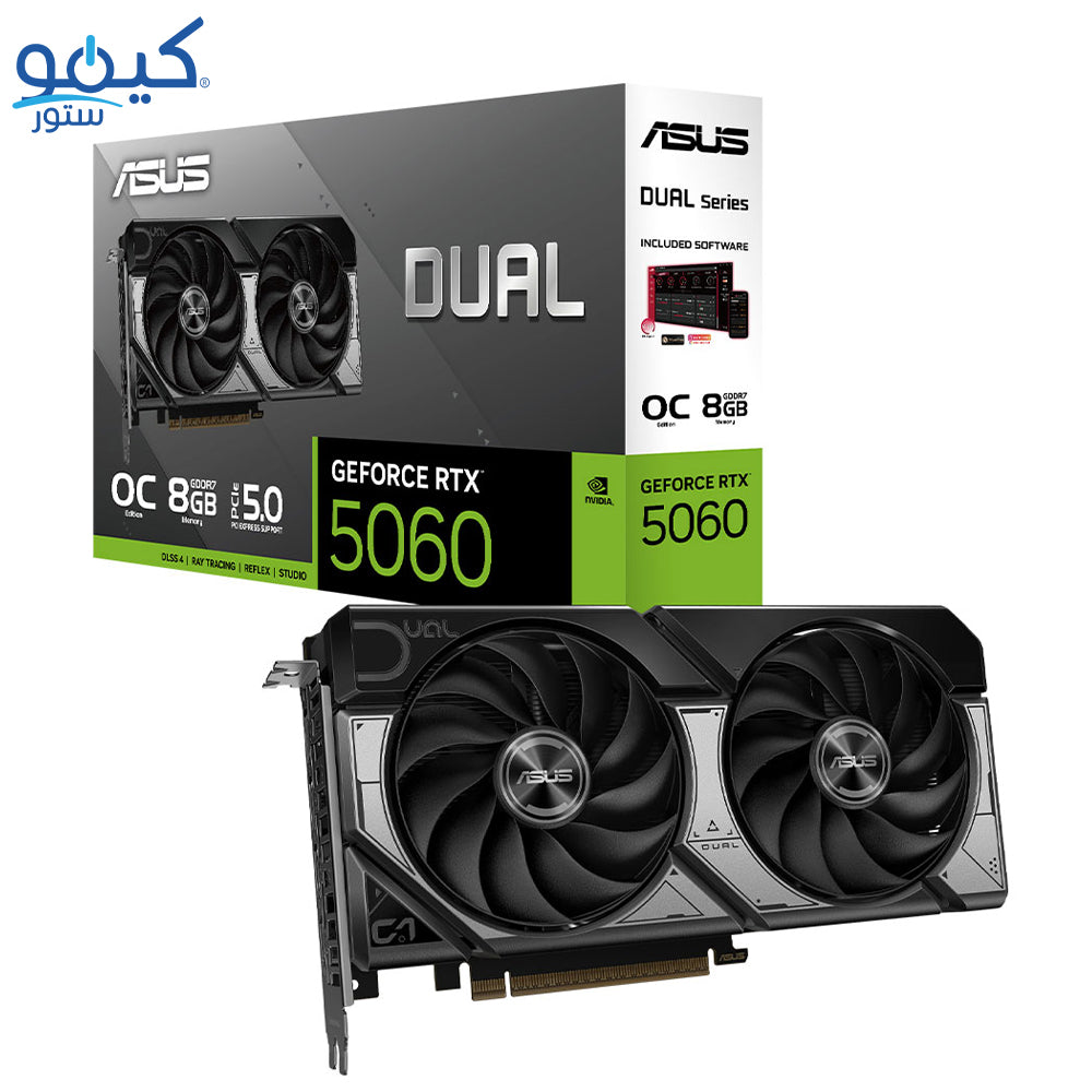 ASUS Dual GeForce RTX 5060 OC 8GB GDDR7 Graphics Card