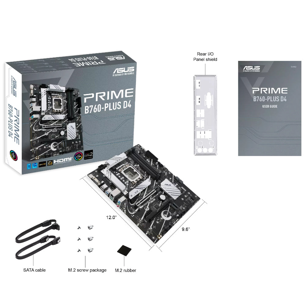 مازر بورد أسوس PRIME B760-PLUS D4 DDR4 سوكيت معالج LGA 1700