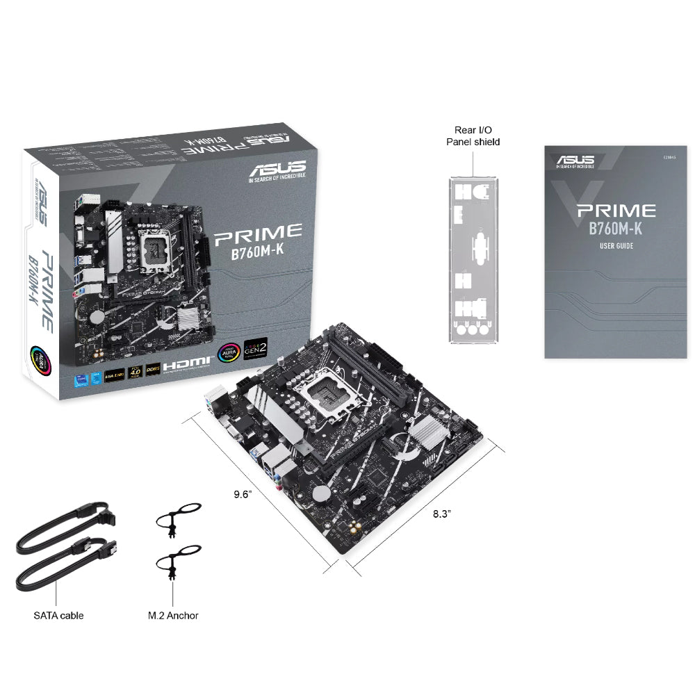 مازر بورد أسوس PRIME B760M-K DDR5 سوكيت معالج LGA 1700