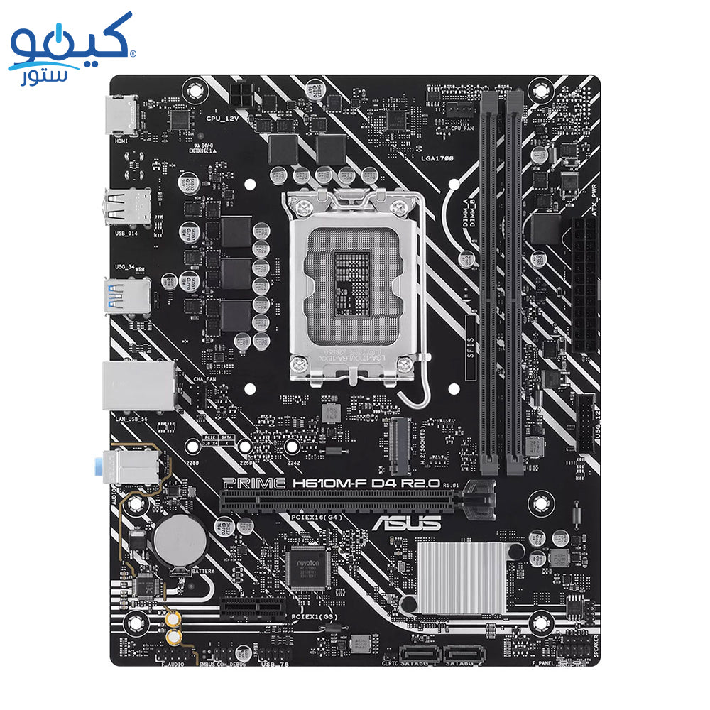 مازر بورد أسوس H610M-F D4 R2.0 سوكيت معالج LGA 1700