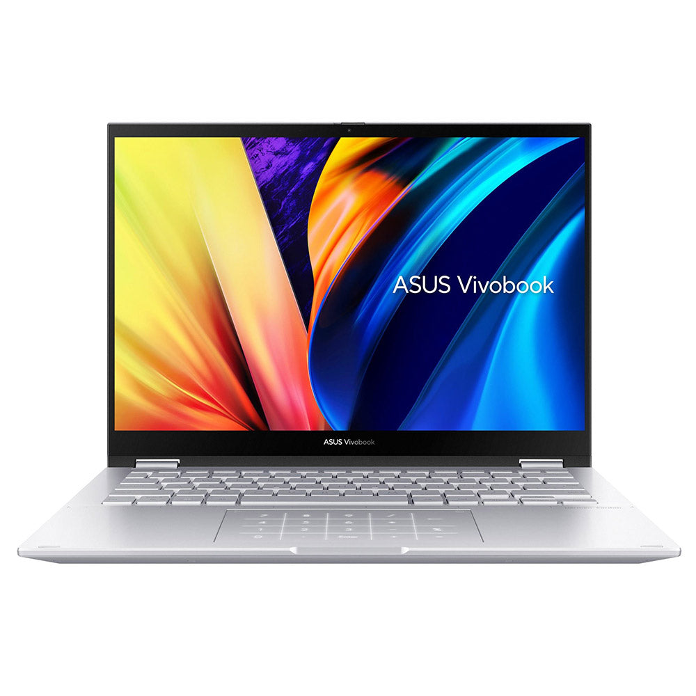لاب توب اسوس VivoBook S14 Flip TP3402VA-LZ065W (انتل كور i5-13420H - رام 16 جيجابايت - هارد 512 جيجابايت M.2 NVMe - انتل UHD جرافيكس - شاشة 14.0 بوصة 60 هرتز WUXGA IPS تاتش سكرين 360° - ويندوز 11) - فضي