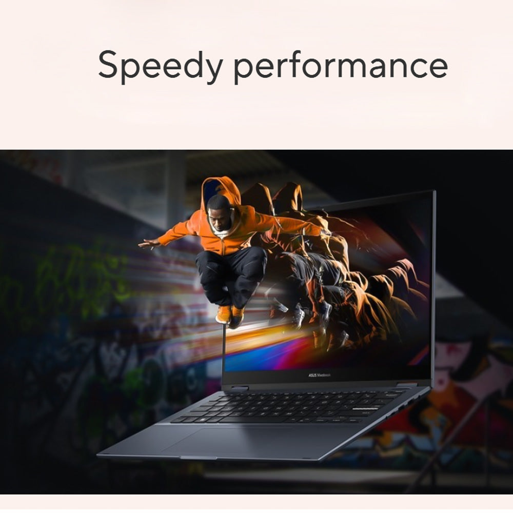 ASUS Vivobook S 14 Flip TN3402YA-LZ007W Laptop (AMD Ryzen 7- 7730U - 8GB Ram - M.2 NVMe 512GB - AMD Radeon Graphics - 14.0 Inch WUXGA IPS 60Hz - Win11) - Silver