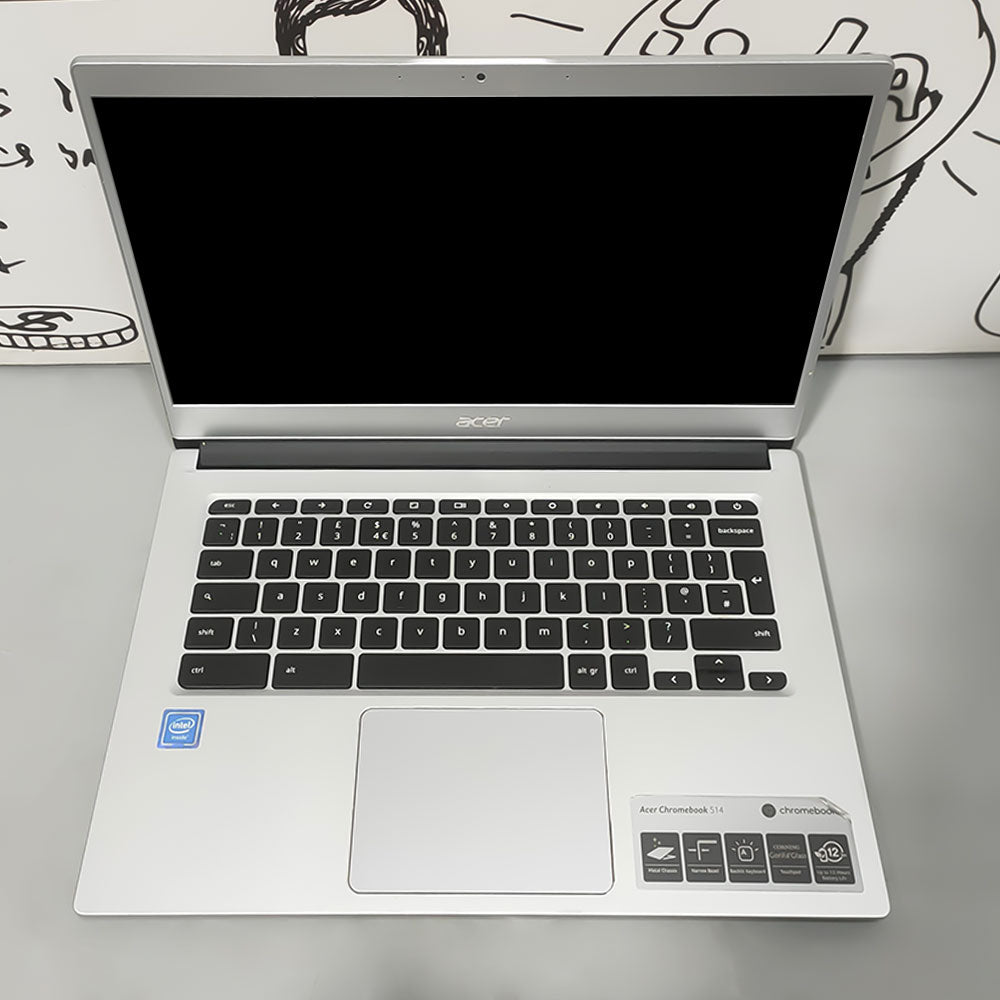 Acer Chromebook 514 Laptop (Intel Celeron N3350 - 4GB DDR4 - eMMC 32GB - Intel HD Graphics - 14 Inch FHD Touchscreen - Cam) Original Used