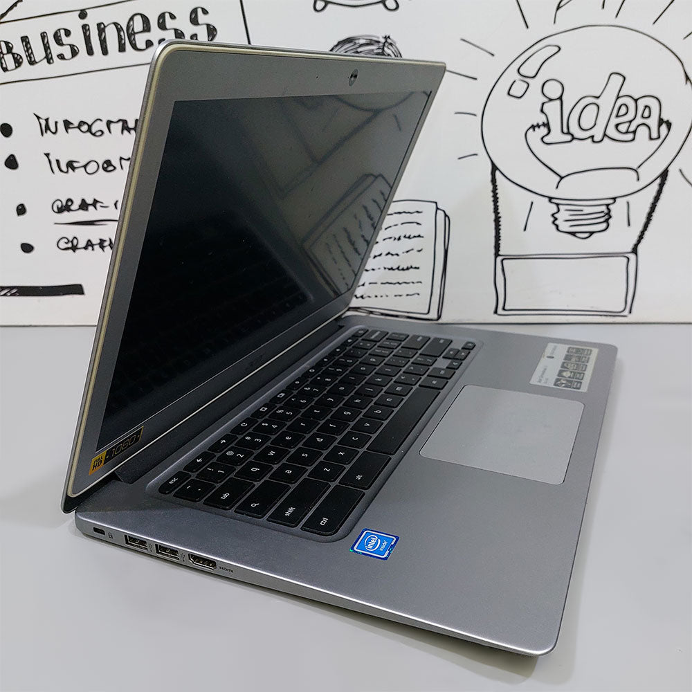 لاب توب ايسر Chromebook 14 CB3-431-C5FM (انتل سيليرون N3160- رام 4 جيجابايت DDR4-ميموري 32 جيجابايت eMMC  - انتل HD جرافيكس - شاشة 14.0 بوصة FHD - كاميرا) استعمال خارج