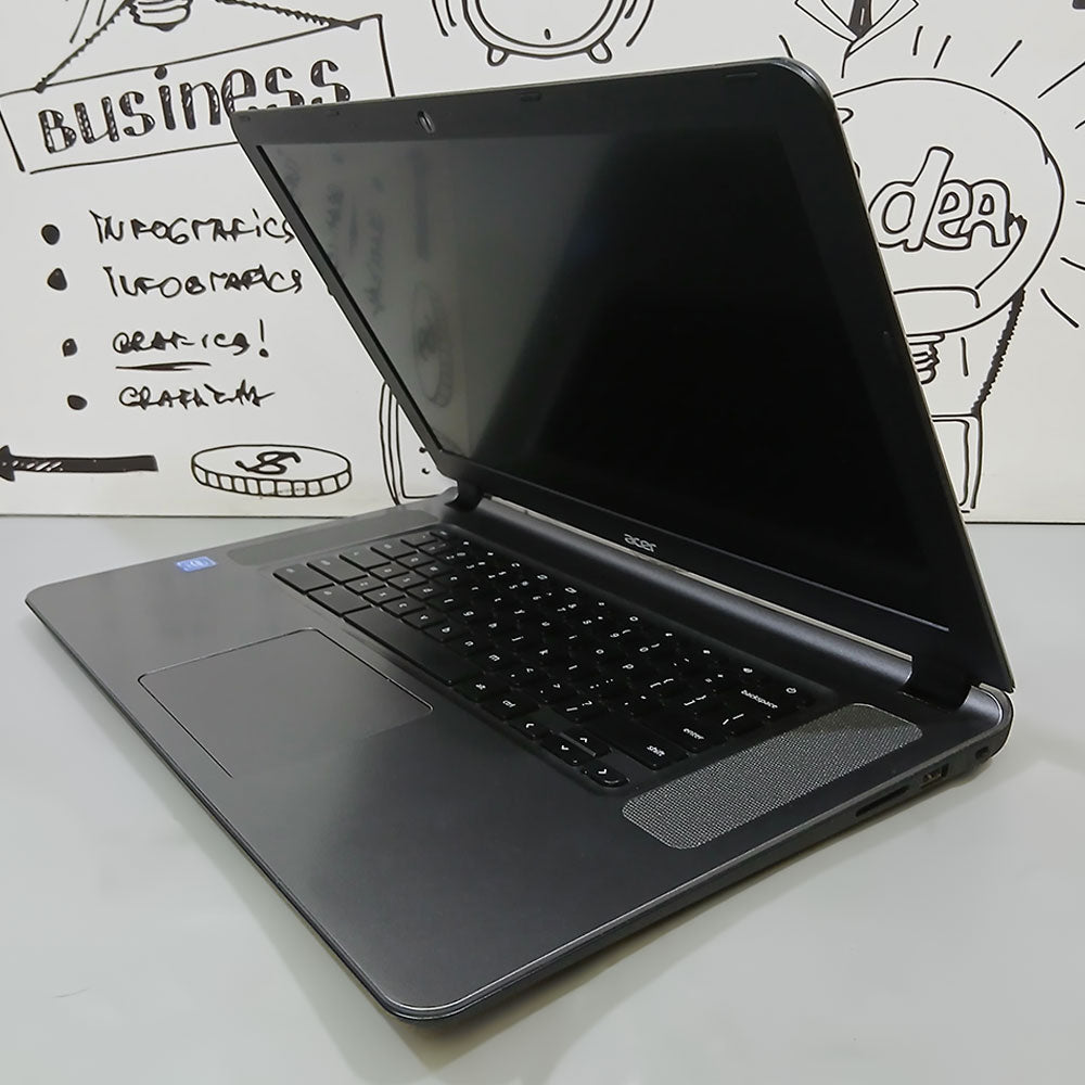 لاب توب ايسر Chromebook 15 CB3-532-C4ZZ (انتل سيليرون N3060 - رام 4 جيجابايت DDR3- ميموري 32 جيجابايت eMMC  - انتل HD جرافيكس - شاشة 15.6 بوصة HD - كاميرا) استعمال خارج