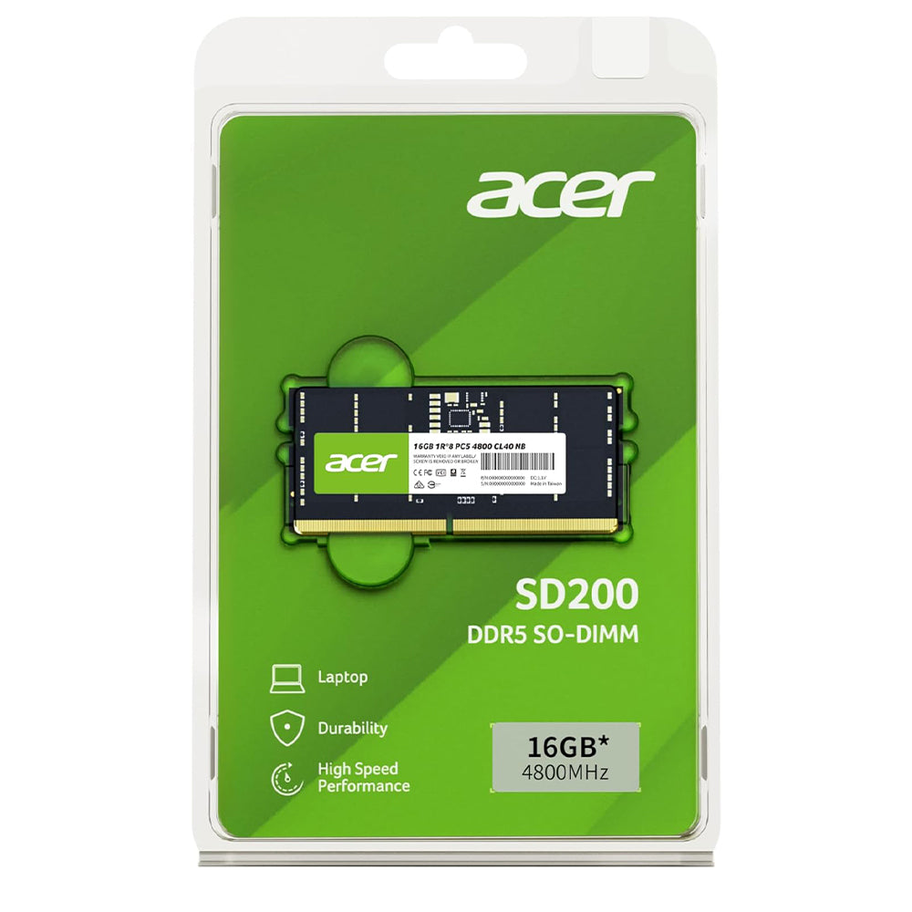 Acer SD200 RAM For Laptop 16GB DDR5 4800MHz