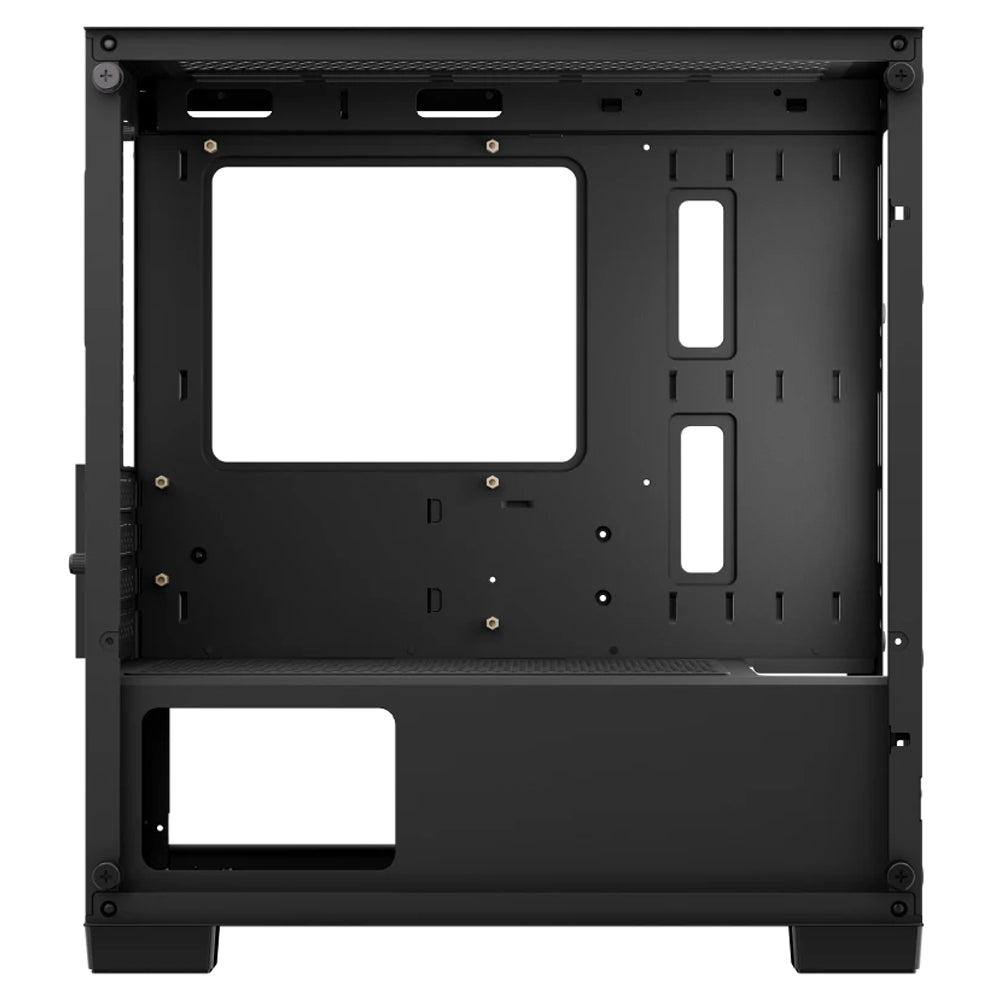 AeroCool B312F Flow ARGB Gaming Mini Tower Case + Lux 80 Plus Bronze Power Supply 550W - Black