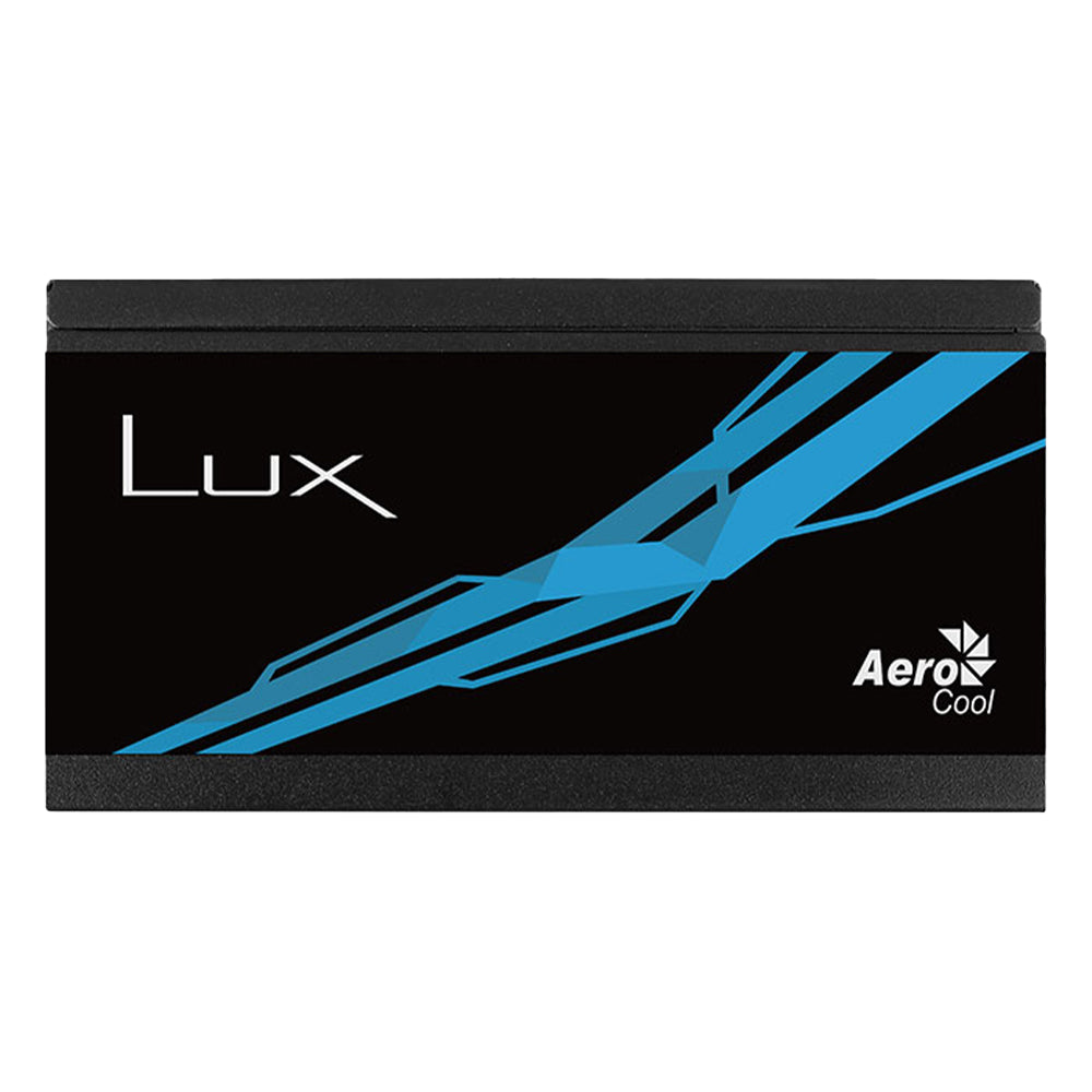 AeroCool B508A Flow ARGB Gaming Mid Tower Case + Lux 80 Plus Bronze Power Supply 650W - White