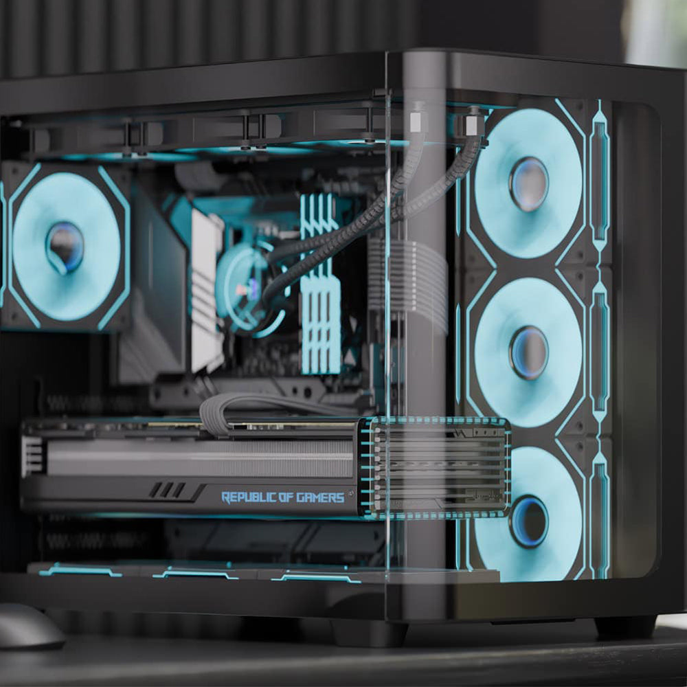 AeroCool P500C ARGB Gaming Mid Tower Case + 80 Plus Bronze 