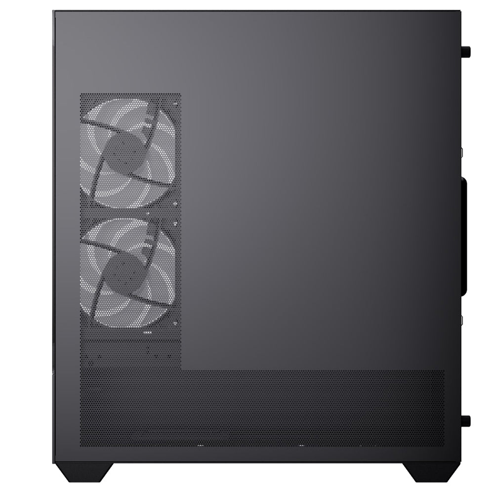 AeroCool P500D ARGB Gaming Mid Tower Case + Lux 80 Plus Bronze Power Supply 650W - Black