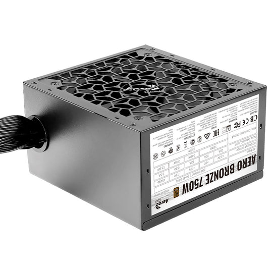 Aerocool Aero Bronze 750W 80 PLUS Bronze Certified Power Supply - Black
