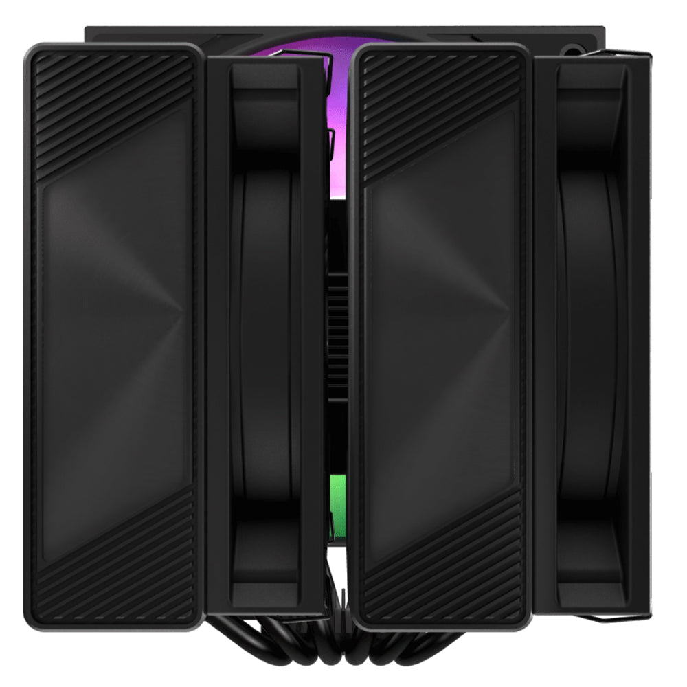 نظام تبريد هوائي للبروسيسور ايروكول  Icicle AL60C Dual Tower ARGB - أسود