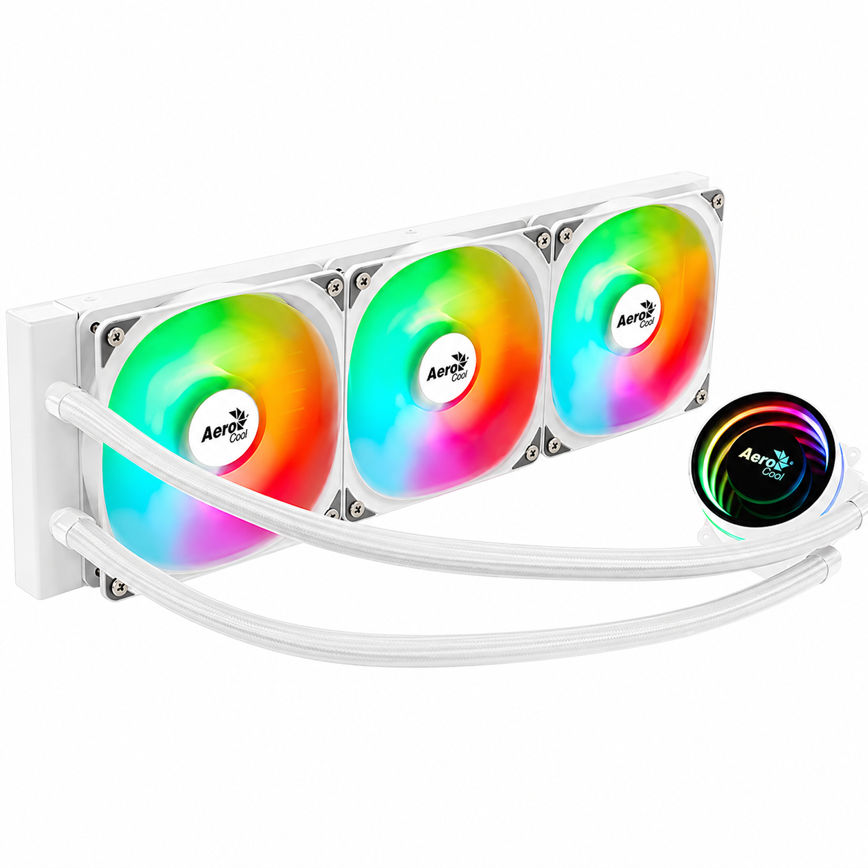 Aerocool Oasis L360 ARGB AIO CPU Liquid Cooler - White