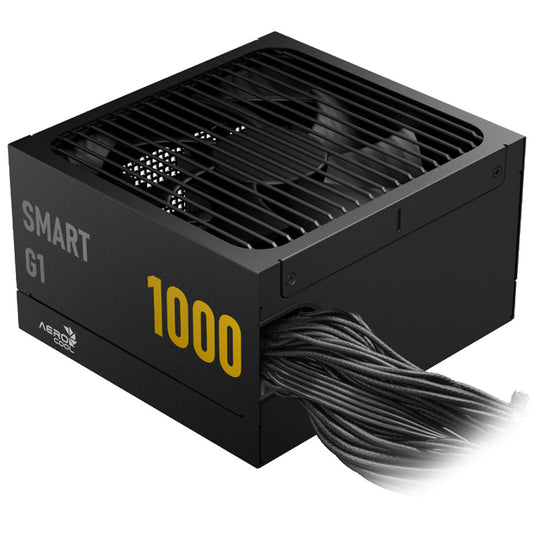 Aerocool SMART G1 1000W 80 PLUS Gold Certified Power Supply - Black
