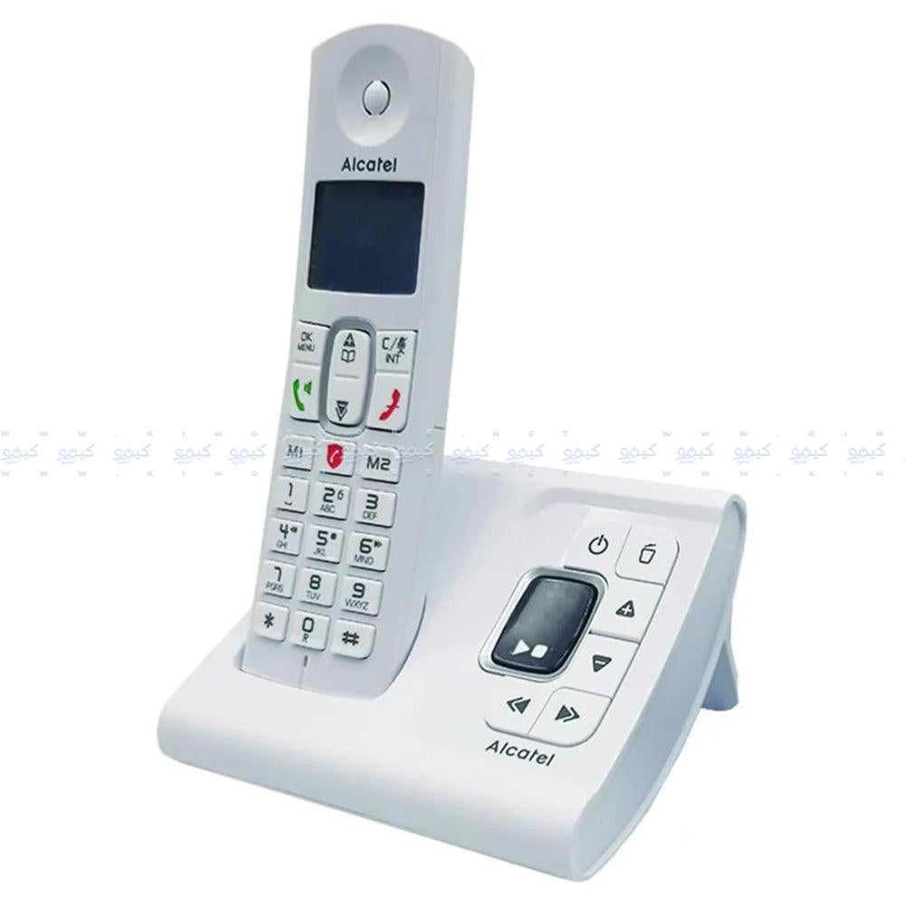 Alcatel F685 Voice-Smart Cordless Telephone With Answering Machine - White