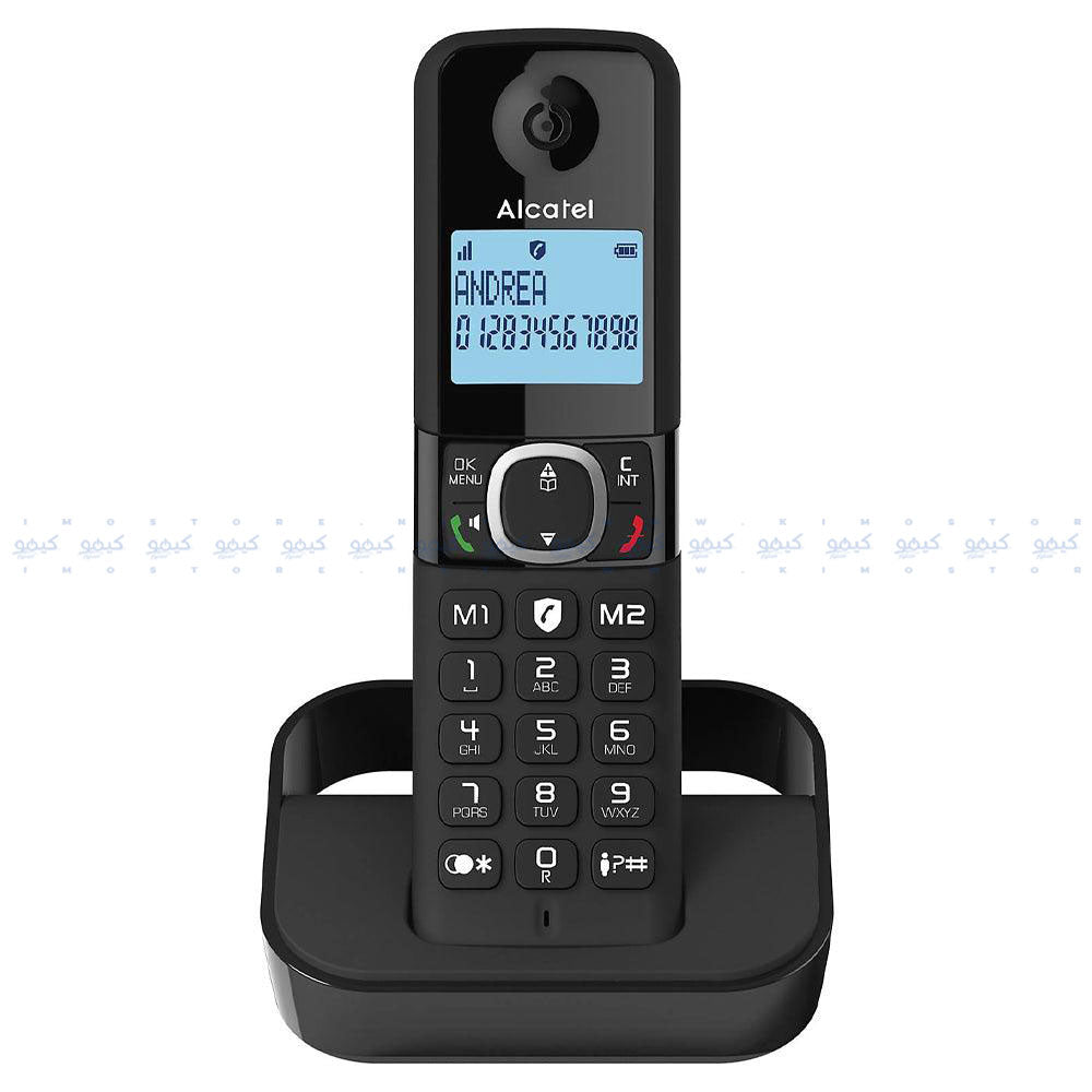 تليفون أرضى لاسلكى الكاتيل F860 - أسود