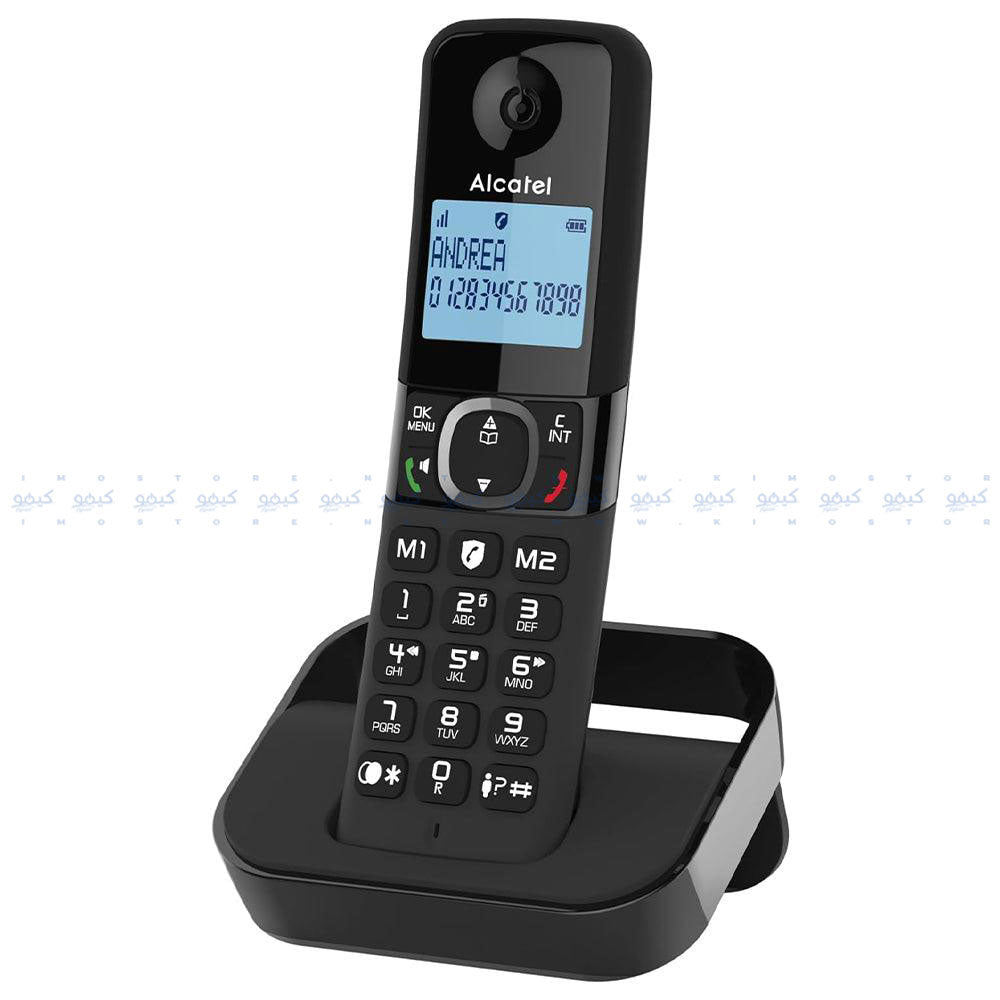 تليفون أرضى لاسلكى الكاتيل F860 - أسود