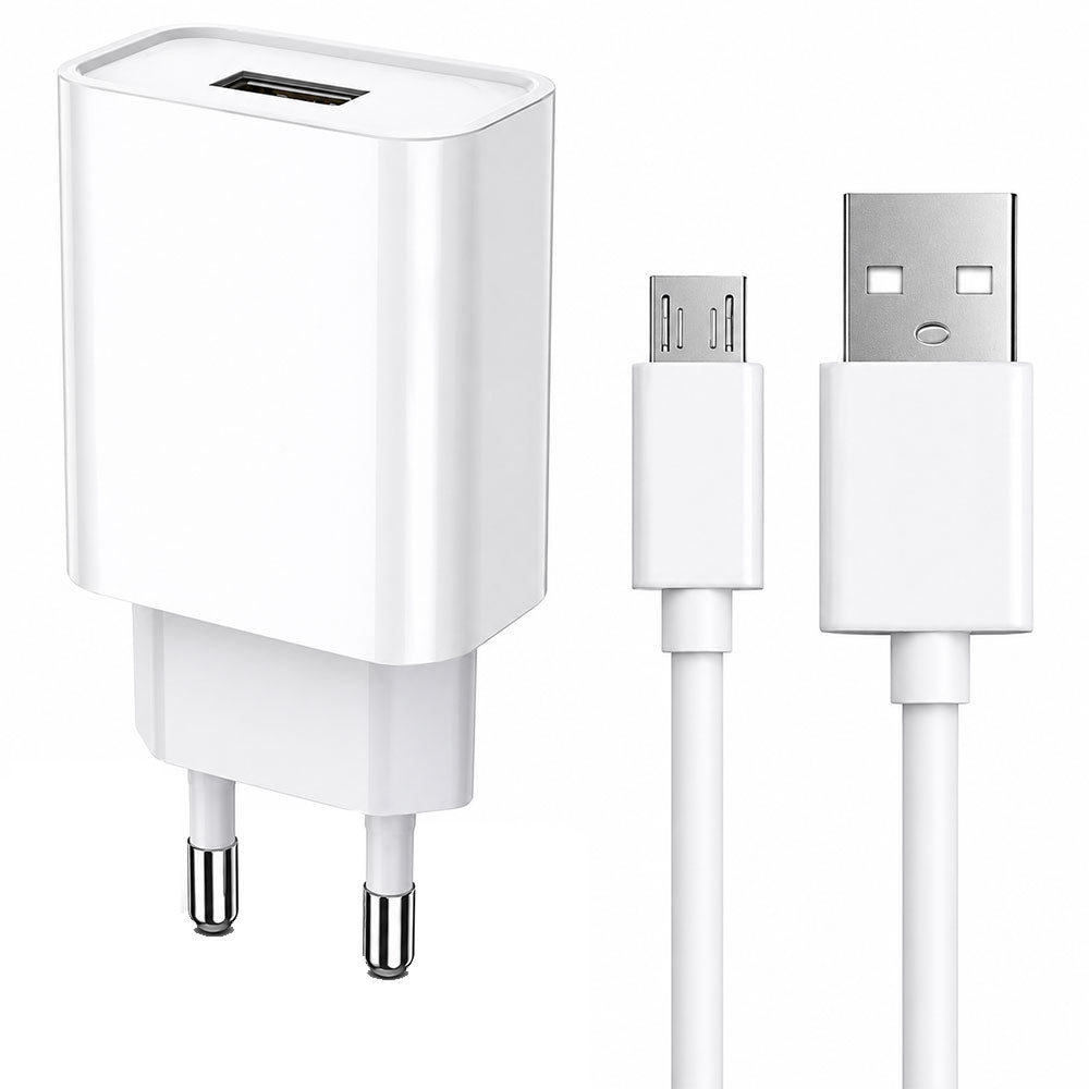 Alpha A5 Wall Charger Micro Cable - White