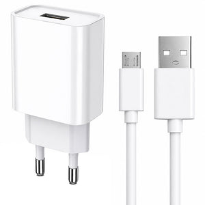 Alpha A5 Wall Charger Micro Cable - White