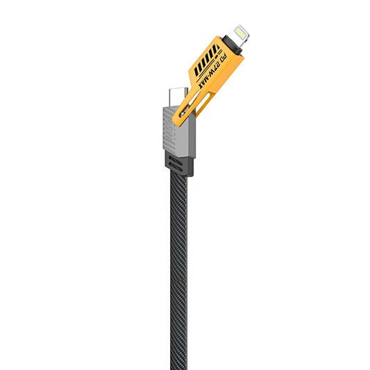 Amaya ACD-X51 USB + Type-C To Type-C + Lightning 4in1 Cable 65W Fast Charging 1m - Black