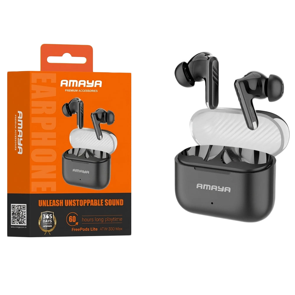 ايربادز أمايا FreePods Lite ATW-330 Max - اسود
