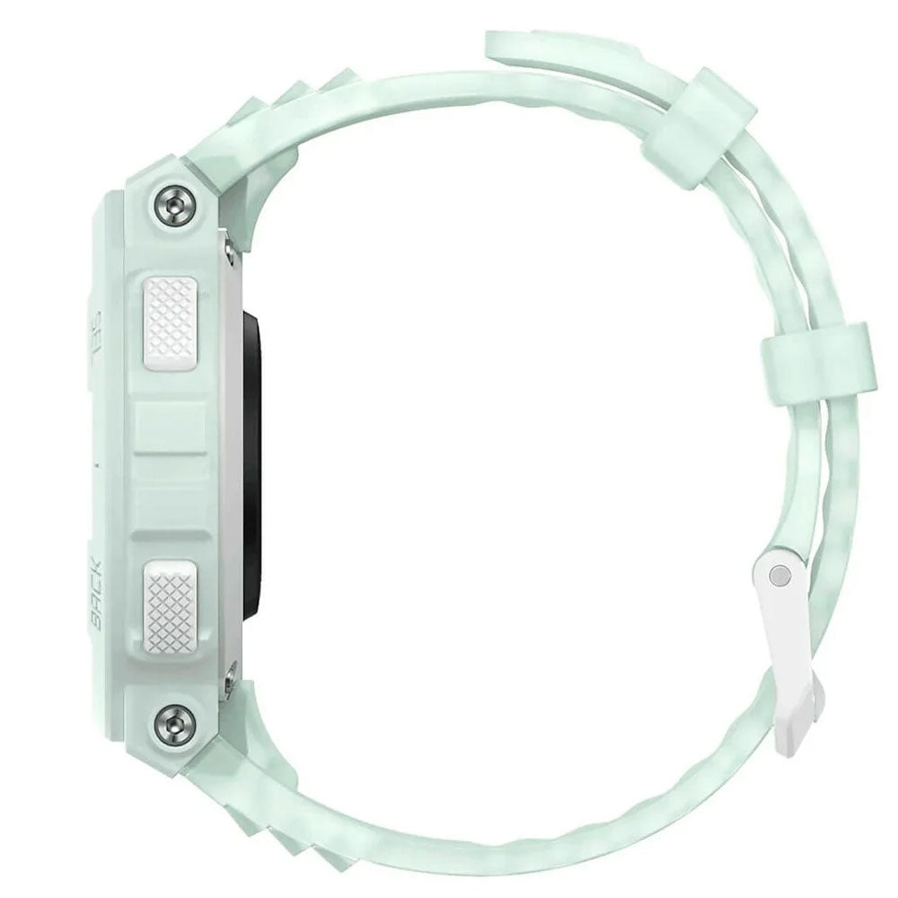 Amazfit Active Edge Smart Watch (46mm - GPS) Plastic Case With Mint Green TPU strap