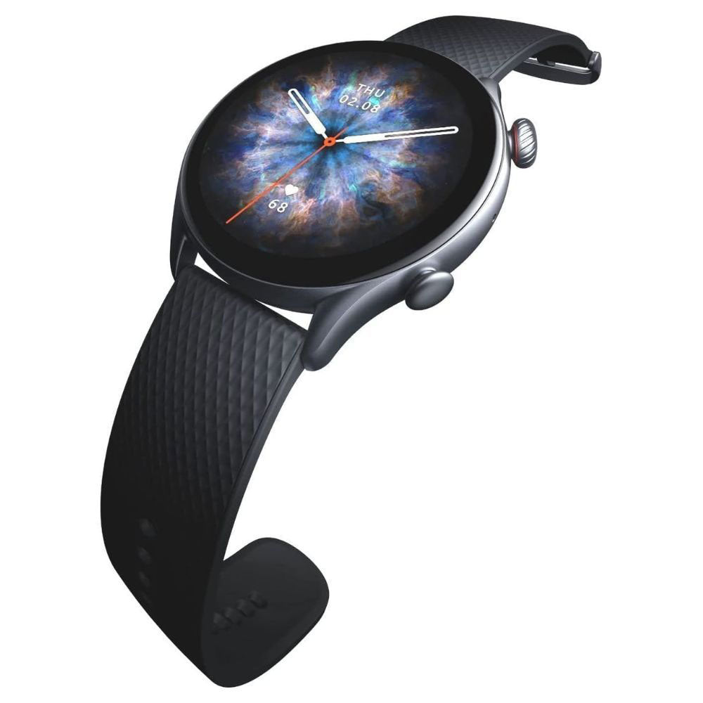 Amazfit GTR 3 Pro Smart Watch (46mm) Aluminum Case With Infinite Black Fluoroelastomer Strap