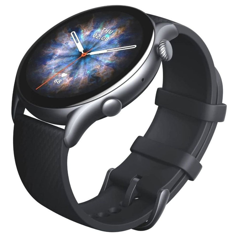 Amazfit GTR 3 Pro Smart Watch (46mm) Aluminum Case With Infinite Black Fluoroelastomer Strap