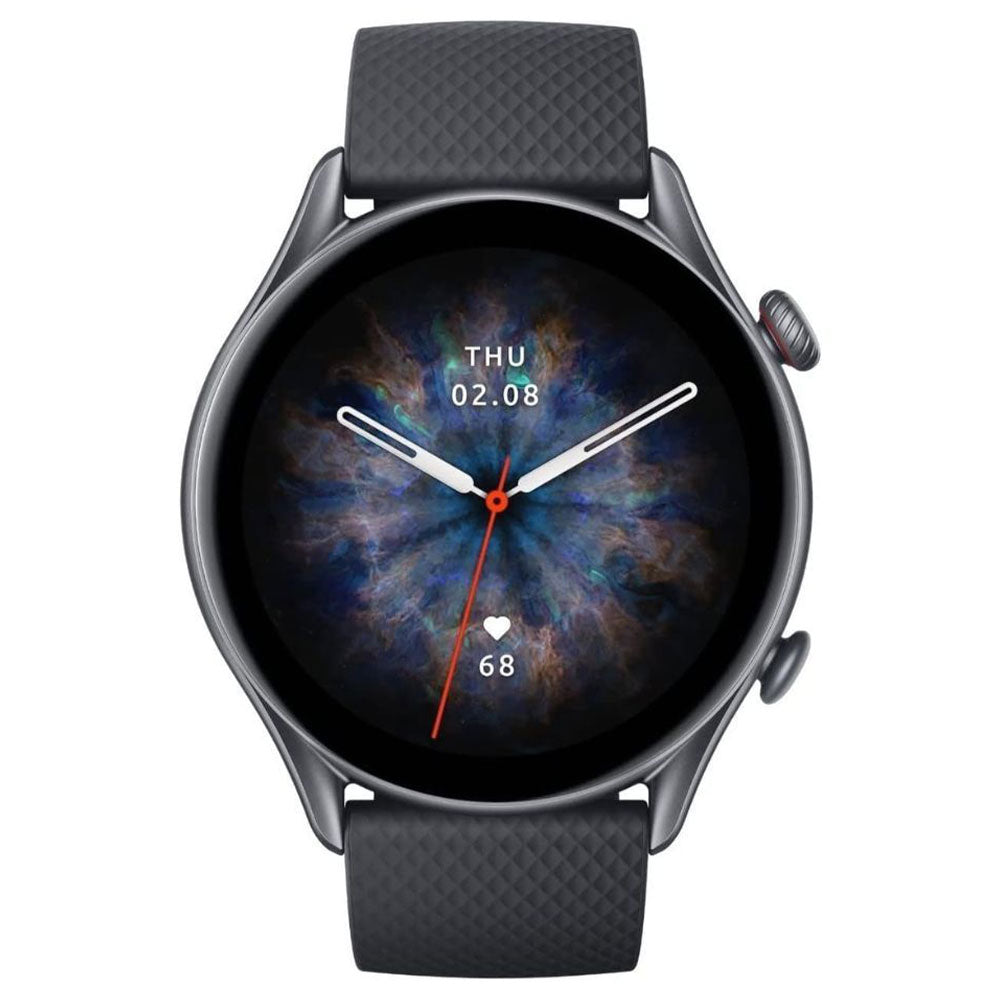 Amazfit GTR 3 Pro Smart Watch (46mm) Aluminum Case With Infinite Black Fluoroelastomer Strap