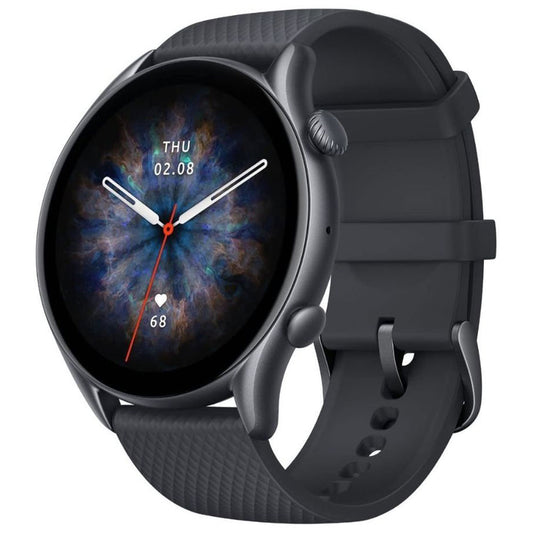 Amazfit GTR 3 Pro Smart Watch (46mm) Aluminum Case With Infinite Black Fluoroelastomer Strap
