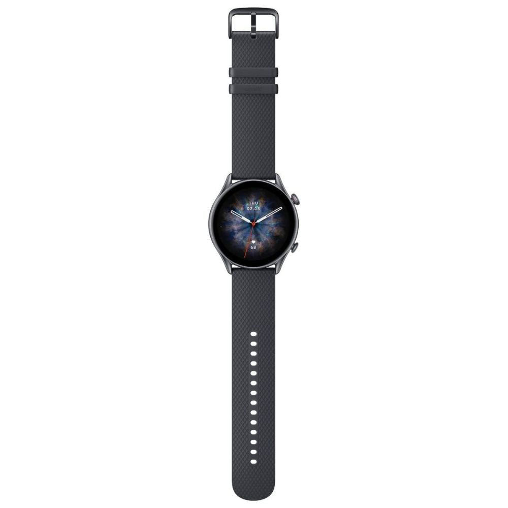 Amazfit GTR 3 Pro Smart Watch (46mm) Aluminum Case With Infinite Black Fluoroelastomer Strap
